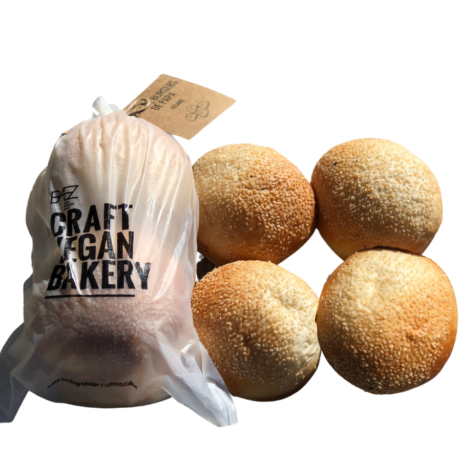 Pan para hamburguesas  integral x4