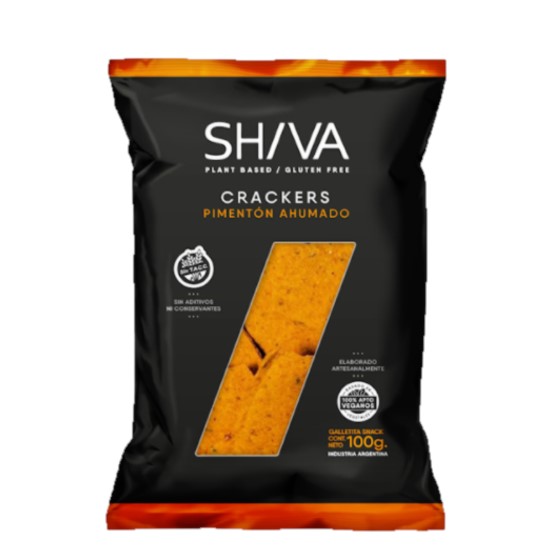 Crackers vegana pimentón ahumado