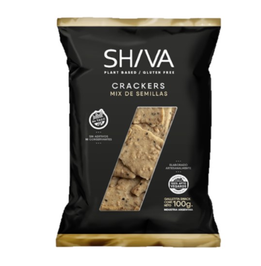Crackers vegana de semillas
