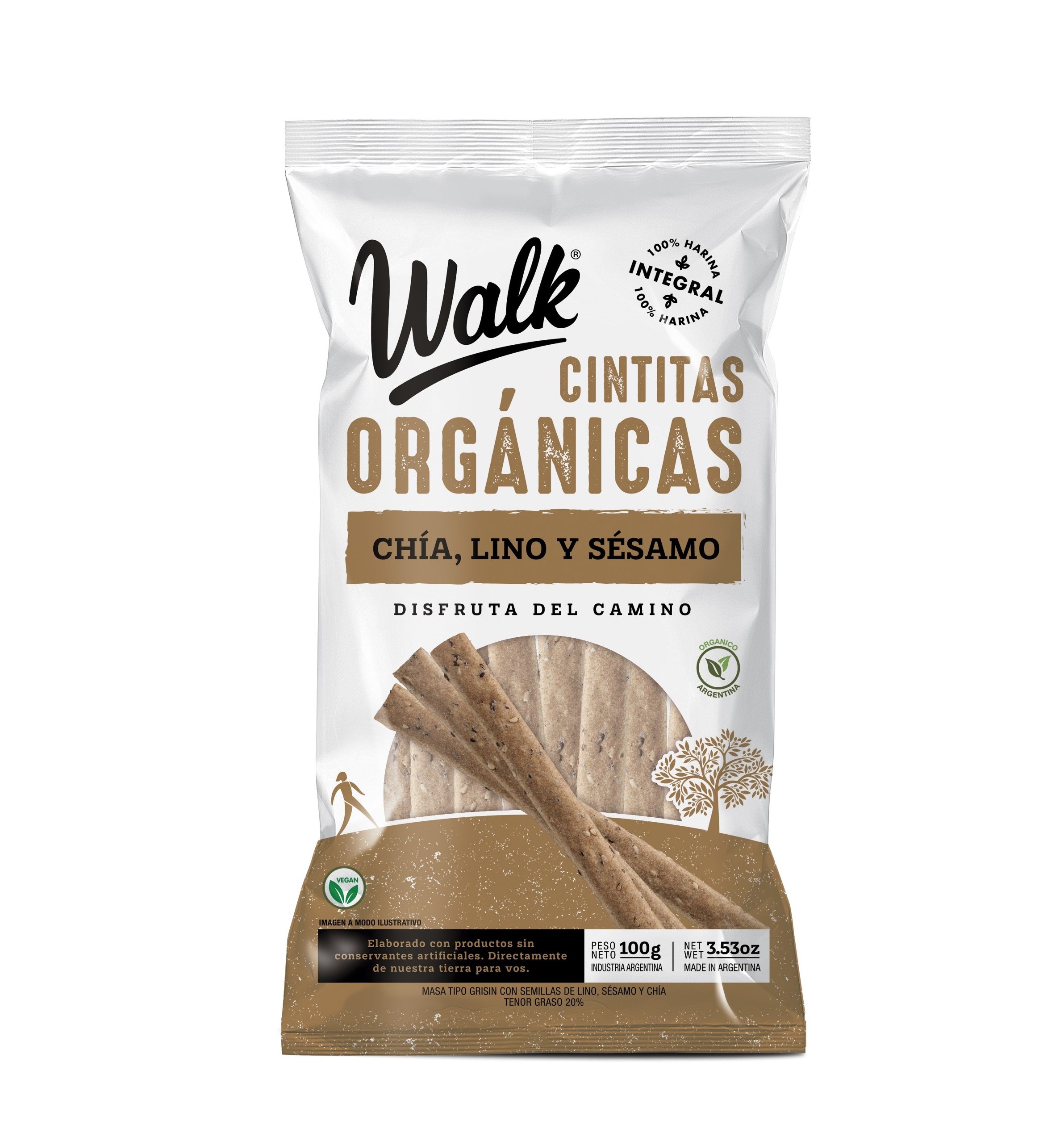 Cintitas chia, lino y sesamo
