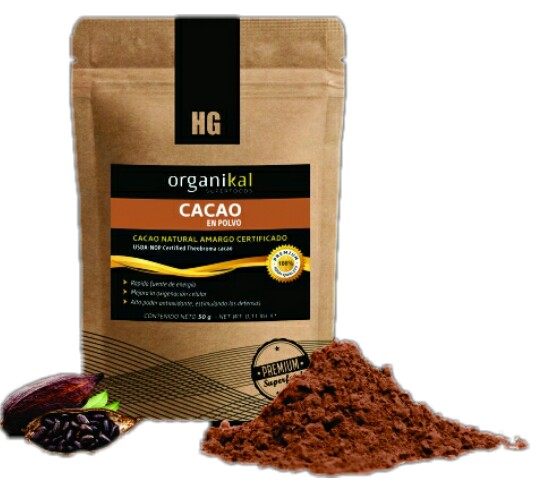Superfood cacao natural en polvo