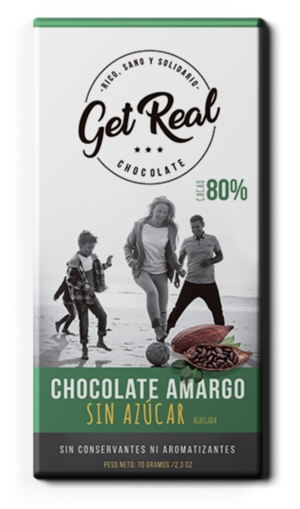 Chocolate amargo 80% sin azúcar