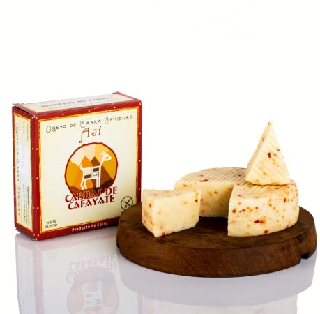 Queso de cabra semiduro sabor ají