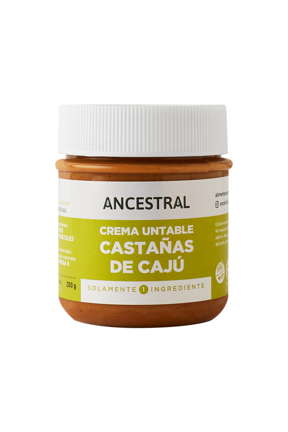 Crema de castañas caju