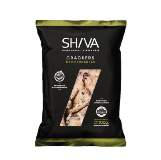 Crackers vegana mediterraneas